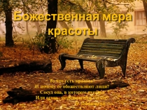 Метапредметный урок по технологии на тему Божественная мера красоты