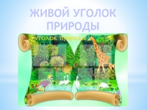 Презентация: Живой уголок природы
