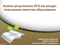 Презентация для заместителя директора школы