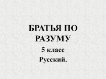 Презентация к уроку Братья по-разуму