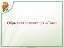 Презентация по технологии Сова