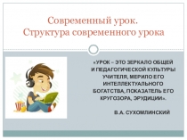 Современный урок