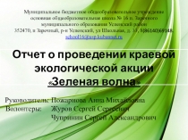 Презентация-отчет акции Зеленая волна