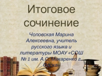 Презентация по литературе. Итоговое сочинение. 5 направление Дружба и вражда