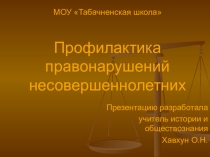 Презентация по обществознанию на тему: Профилактика правонарушений несовершеннолетних