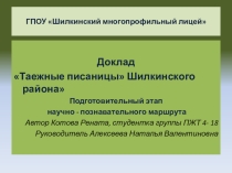 Таежные писаницы Шилкинского района