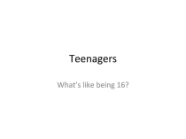 Презентация к уроку Teenagers