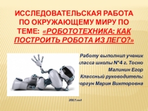 Исследовательская работа 3 класс