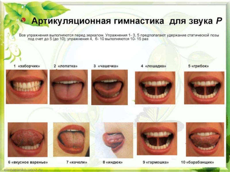 Консультация для педагогов Артикуляционная гимнастика