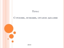 Презентация по биологии на тему строение и функция органов дыхания 8 класс