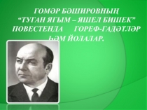 Гомәр Бәшировның “Туган ягым – яшел бишек” повестенда гореф-гадәтләр һәм йолалар.