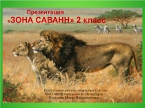 Презентация Зона саванн 2 класс