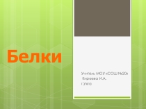 Презентация по химии на тему Белки- природные полимеры