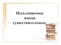 Презентация по русскому языку на тему Несклоняемые имена существительные (6 класс)