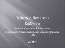Презентация к уроку Бабочки