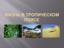 Презентация по географии на тему Жизнь в тропическом поясе (5 класс)