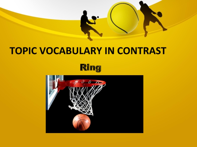 Topic vocabulary in contrastRing