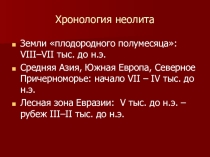 Презентация по истории на тему Неолит.