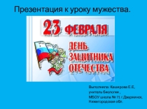 ПРЕЗЕНТАЦИЯ ДЛЯ КЛАССНОГО ЧАСА НА ТЕМУ:23 февраля