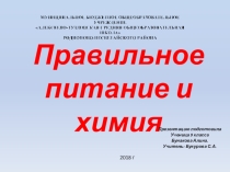 Презентация ученика Правильное питание и химия к уроку здоровья  Влияние питания на микробиом человека