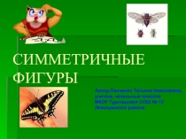 Презентация по математике на тему Симметричные фигуры ( 1 класс) ПНШ