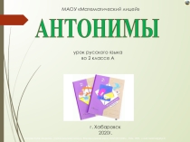 Урок 107 Антонимы презентация