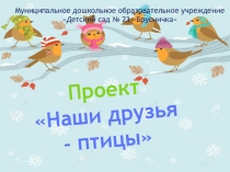 Проект Птицы - наша друзья