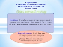 Презентация тақырыбы: Орта мерзімді жоспарлау