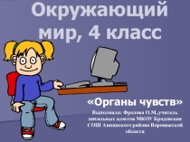 Презентация к уроку окружающего мира в 3 классе Органы чувств