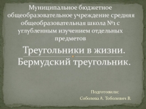 Треугольники в жизни. Бермудский треугольник
