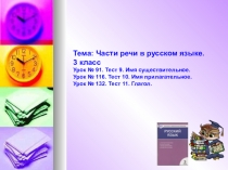 Презентация Части речи в русском языке