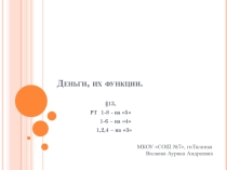 Презентация по обществознанию 7 класс Деньги и их функции