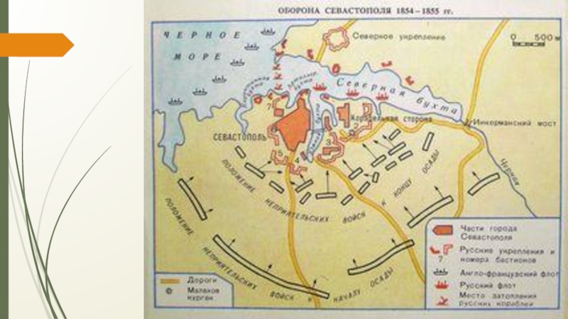 Карта оборона севастополя 1854