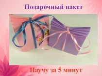 Презентация мастер-класс Праздничный пакет