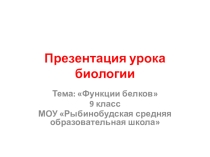 Функция белков