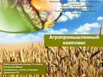 АПК  на примере колхоза им. Ленина села Покрово-Пригородное