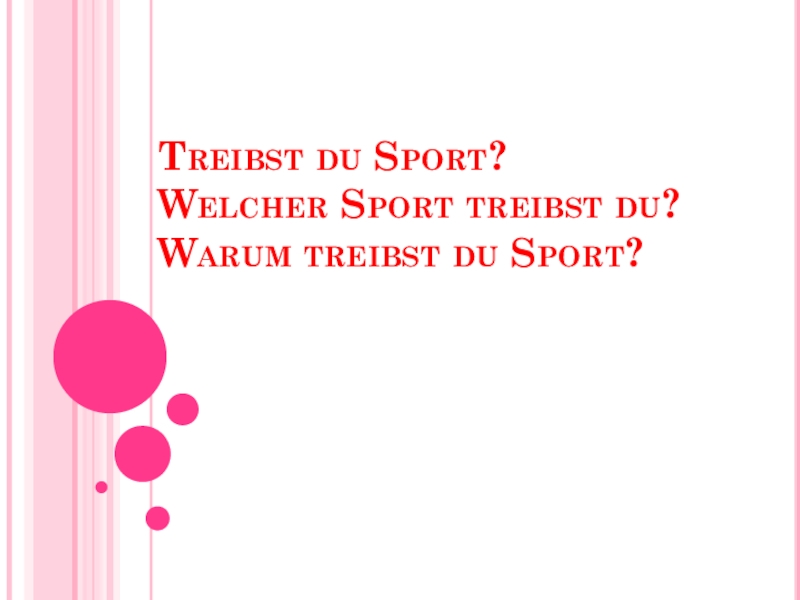 Презентация по немецкому языку на тему: Sportarten