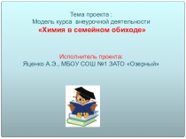 Проект Химия в повседневной жизни. Модель курса по химии.