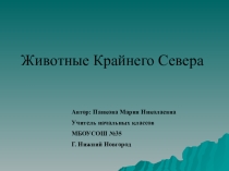 Презентация по окружающему миру Животные крайнего севера