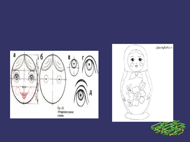 Рисуем матрешку поэтапно презентация