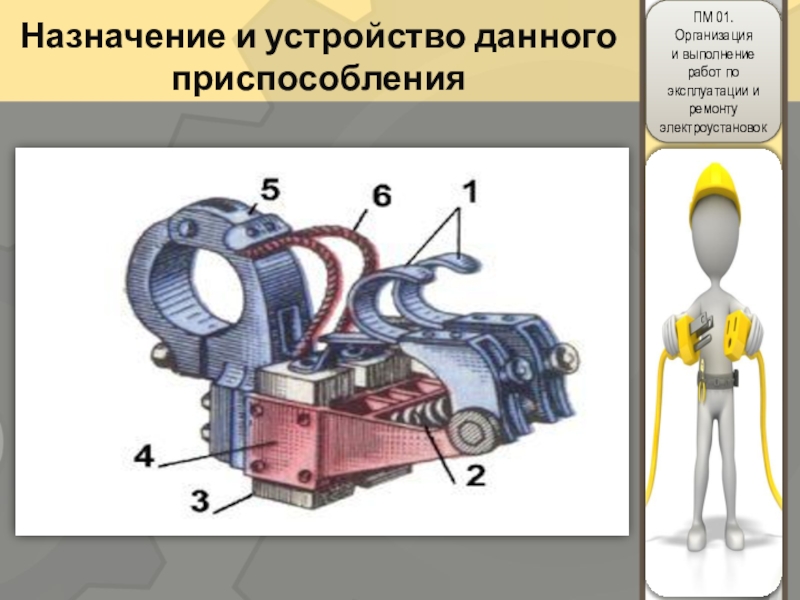 Методическая разработка урока по защите производственной практики по ПМ 01 Организация и выполнение работ по эксплуатации и ремонту электроустановок Назначение и устройство данного приспособления Назначение и устройство данного приспособления
