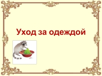 Презентация Уход за одеждой