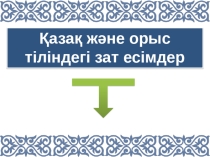 МАН Қазақ және орыс тіліндегі зат есімдер