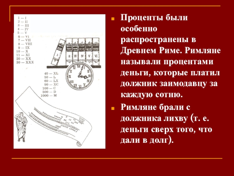 Проценты в древности картинки