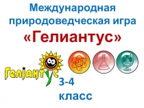 Гелиантус - 2017 (3-4 классы) Задания и ответы