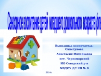 Опыт работы по сенсорному воспитанию детей младшего дошкольного возраста