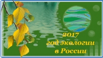 Презентация для внеклассного занятия Год экологии в России (3-4 класс)