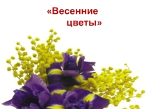 Презентация к уроку русского языкаИмя прилагательное.Текст-описание Весенние цветы
