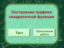 Построение графика квадратичной функции (9 класс)
