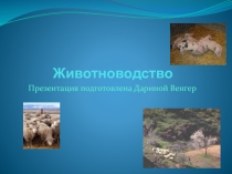 Презентация по окружающему миру на тему Животноводство
